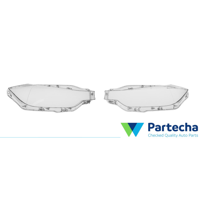 BMW 3 Touring (F31) Scheinwerferglas-Set (63117419634)